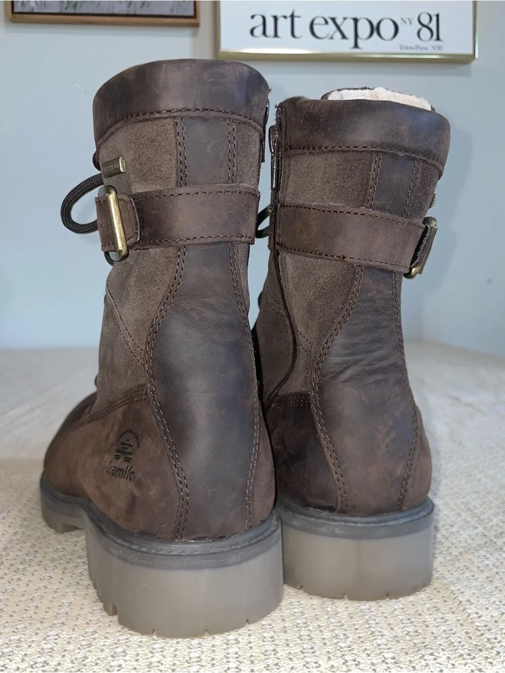 Kamik Women's Dark Brown Rogue Mid Waterproof Winter Boot Size 7.5